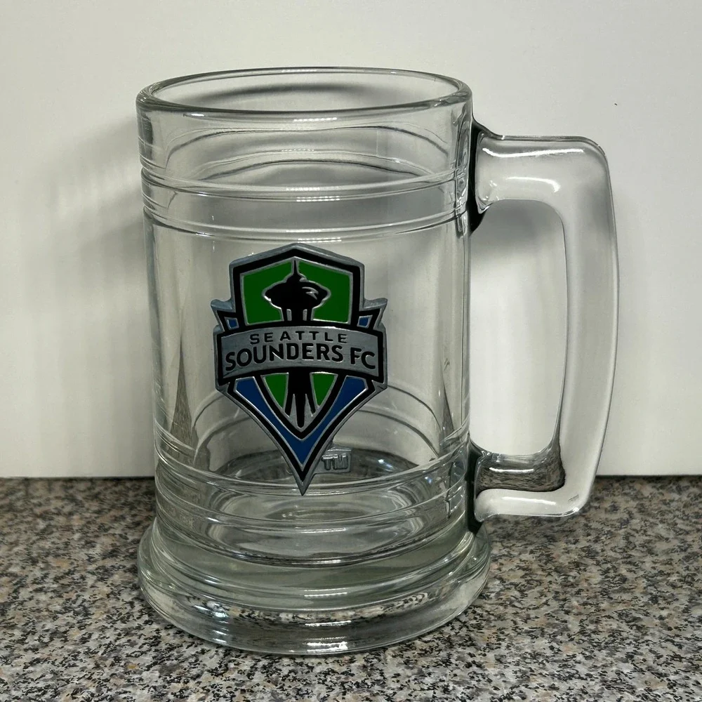 Seattle Sounders FC MLS Soccer -Pint Glass Beer Stein Mug 16oz -World‎ Cup 2025